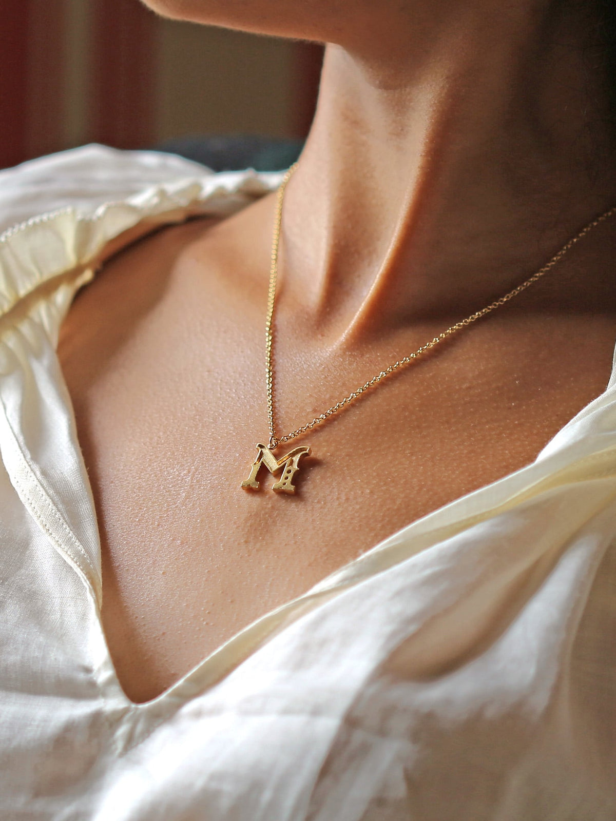Just My Type Letter M Necklace