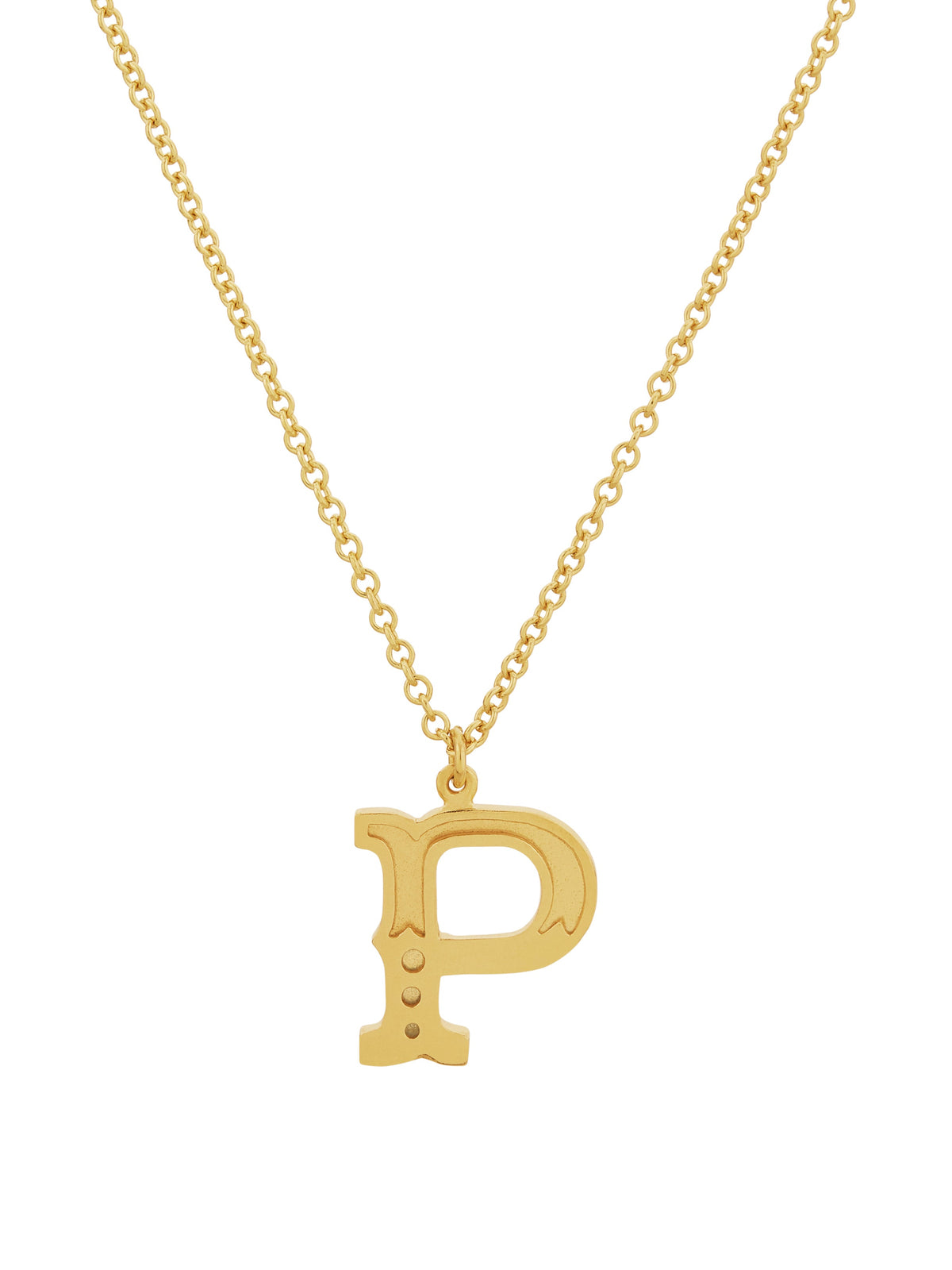 Just My Type Letter P Necklace