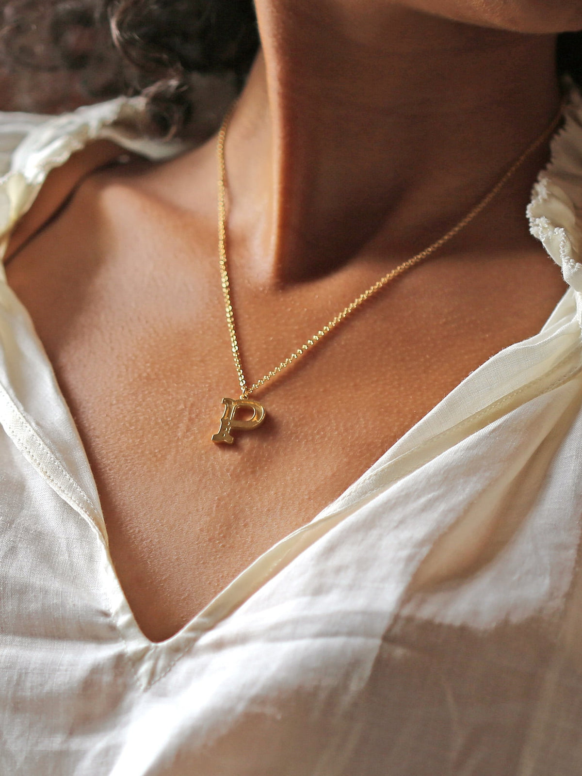 Just My Type Letter P Necklace