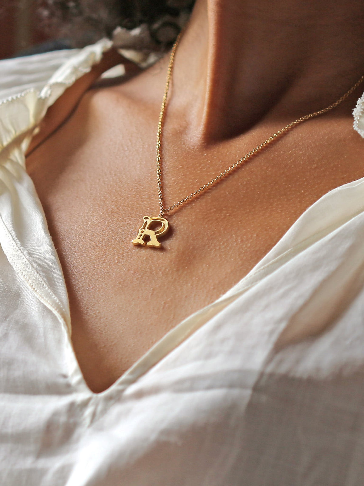 Just My Type Letter R Necklace