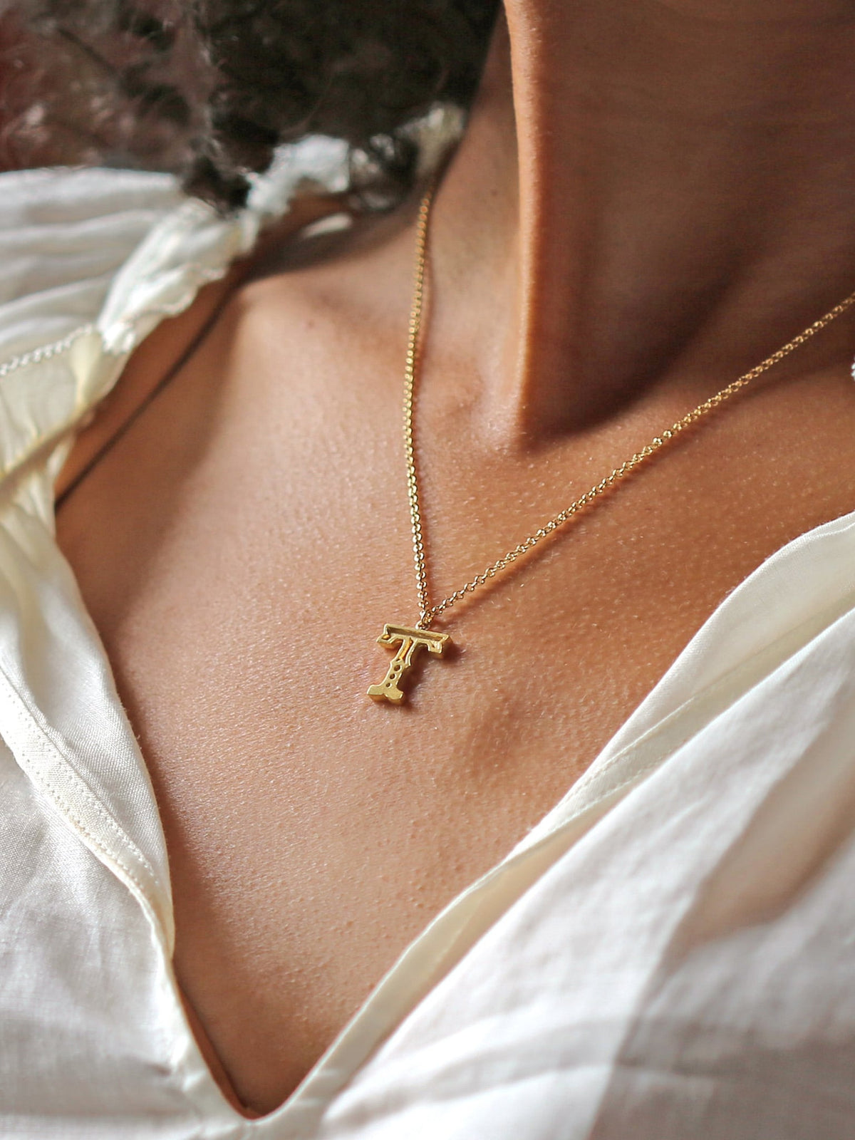 Just My Type Letter T Necklace