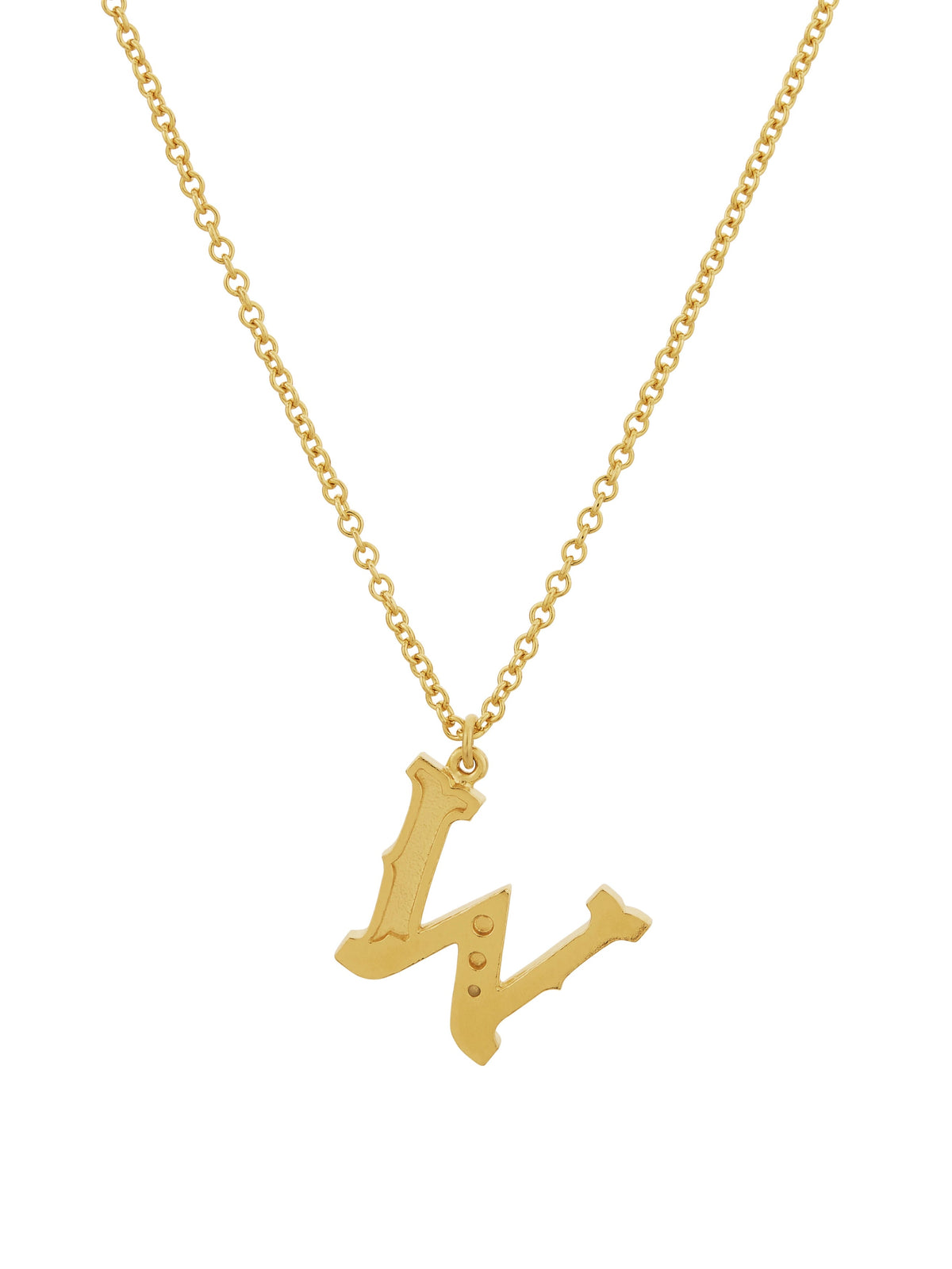 Just My Type Letter W Necklace
