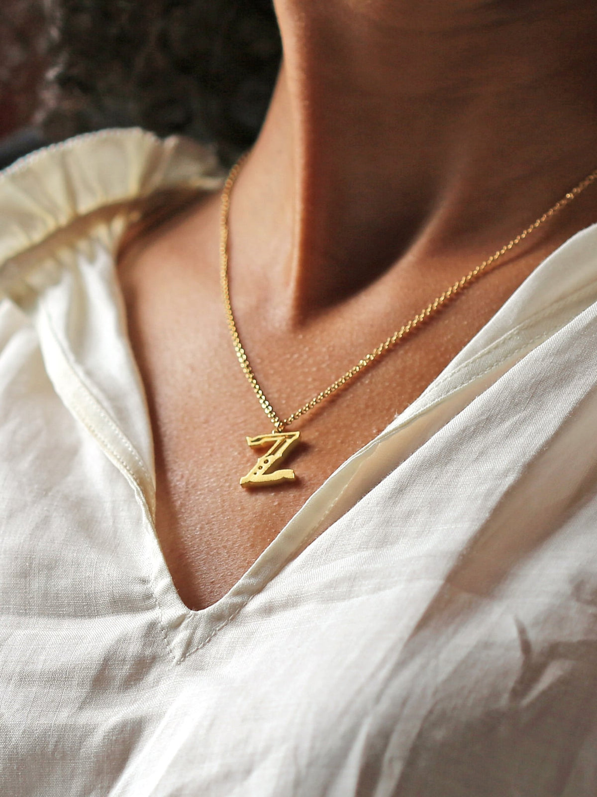 Just My Type Letter Z Necklace