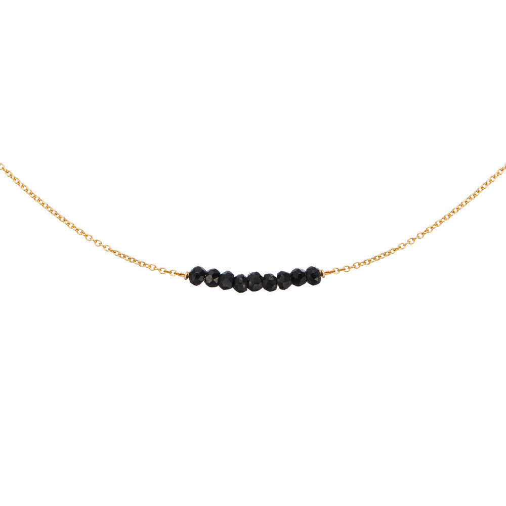 Gold Spinel Gemstone Cluster Choker