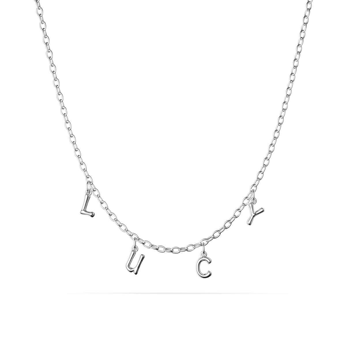 Made Mine Fine Name Necklace (Silver)