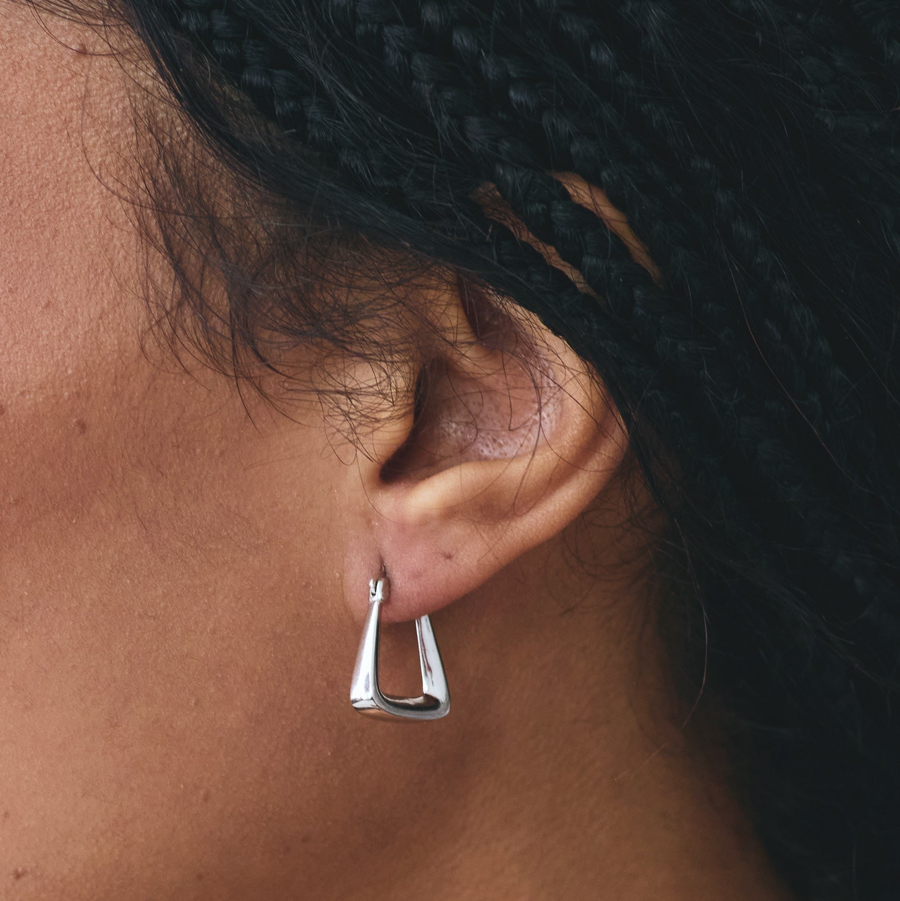 Marigold Hoops Silver