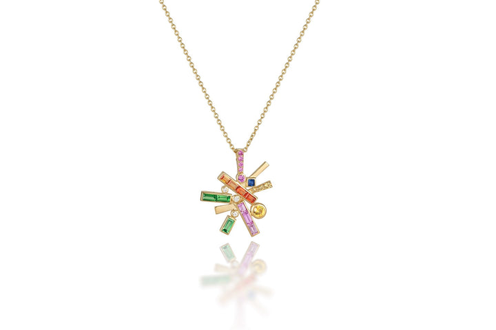 Starburst Single Pendant Necklace