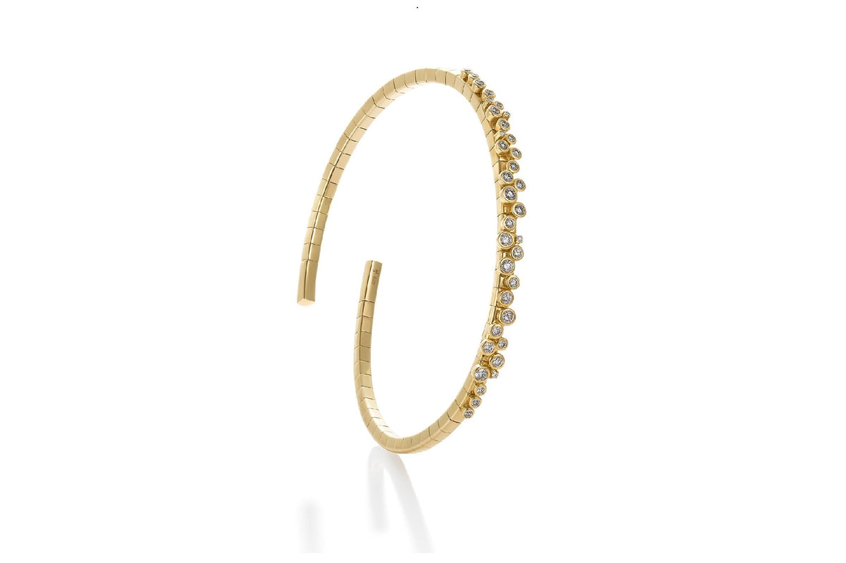 Constellation Flexible Bangle with Diamonds