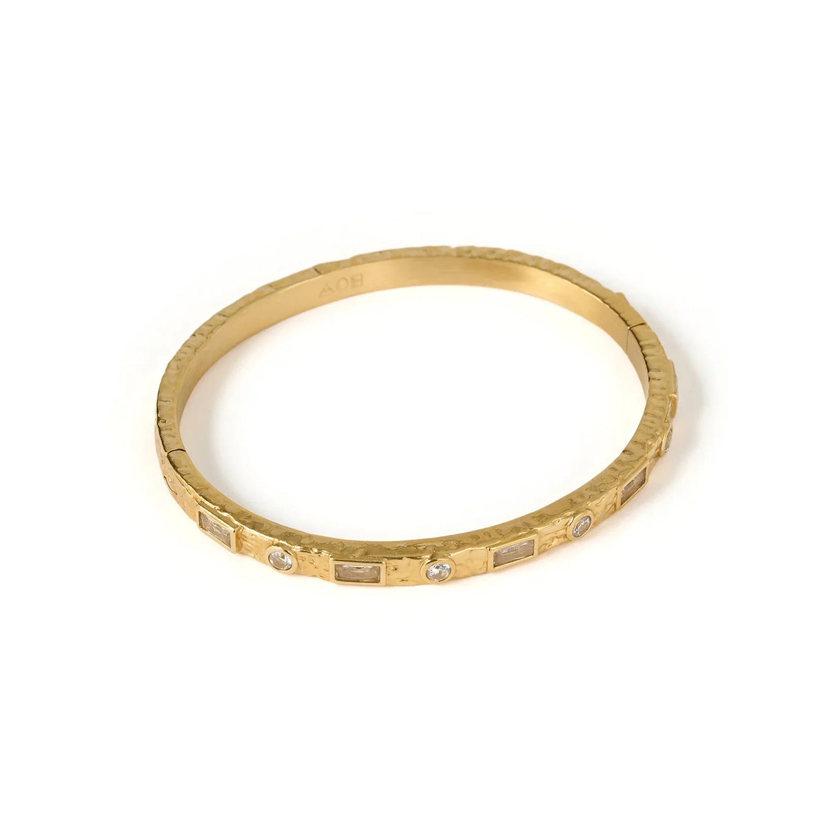 Melrose Gold Cuff Bracelet Stone