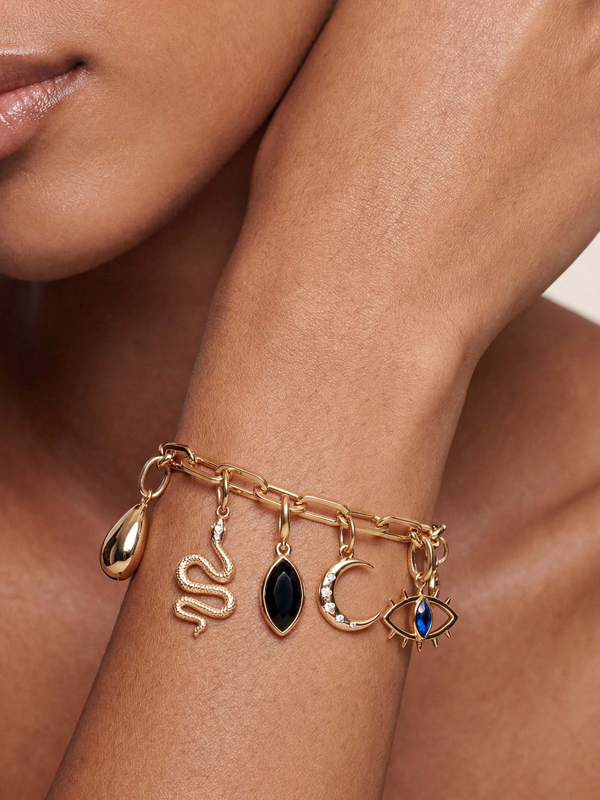 Midnight Charm Bracelet