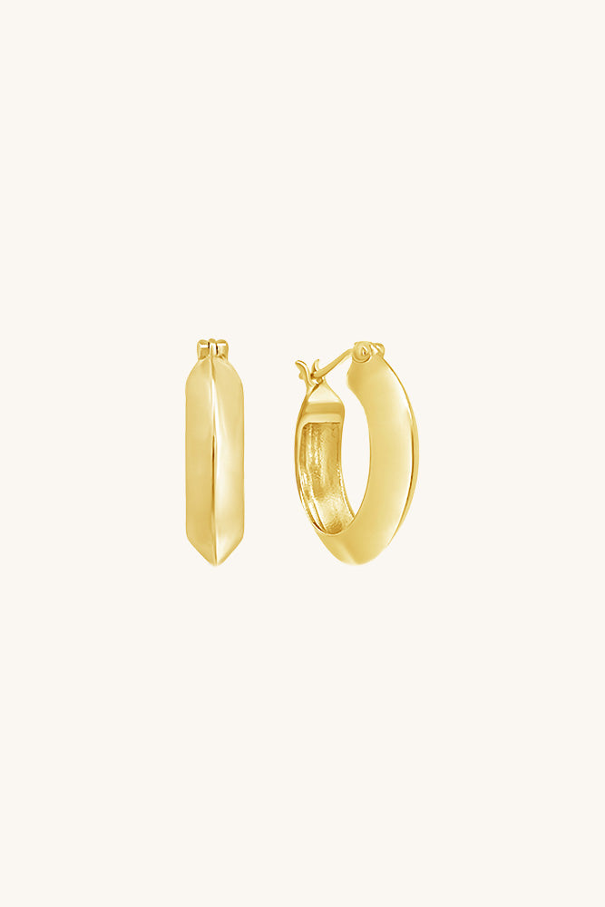 Mile High Hoop Earrings - Gold