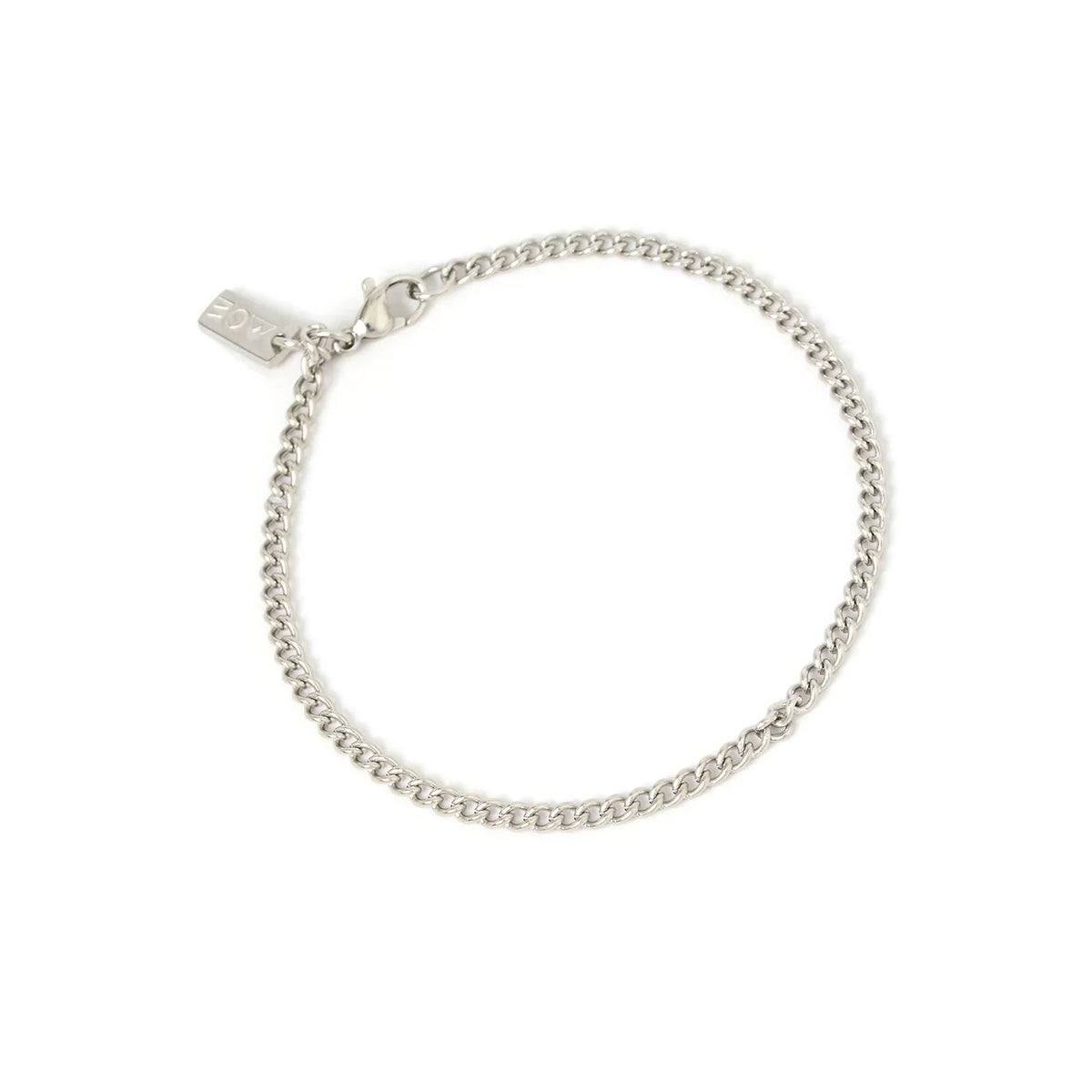 Miles Silver Mens Bracelet