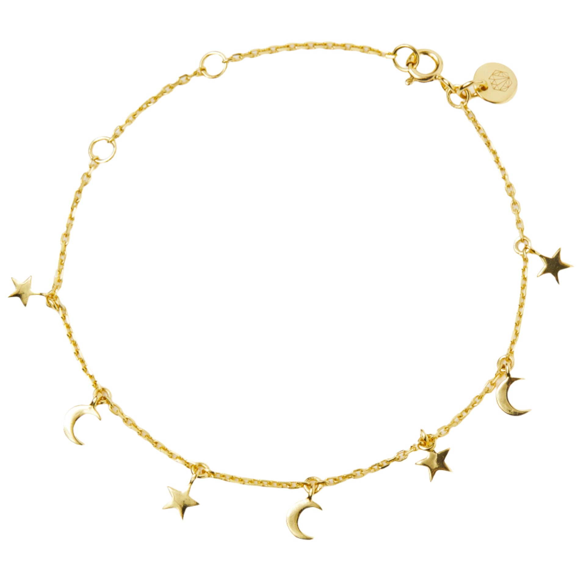Mini Moon & Stars Charm Bracelet