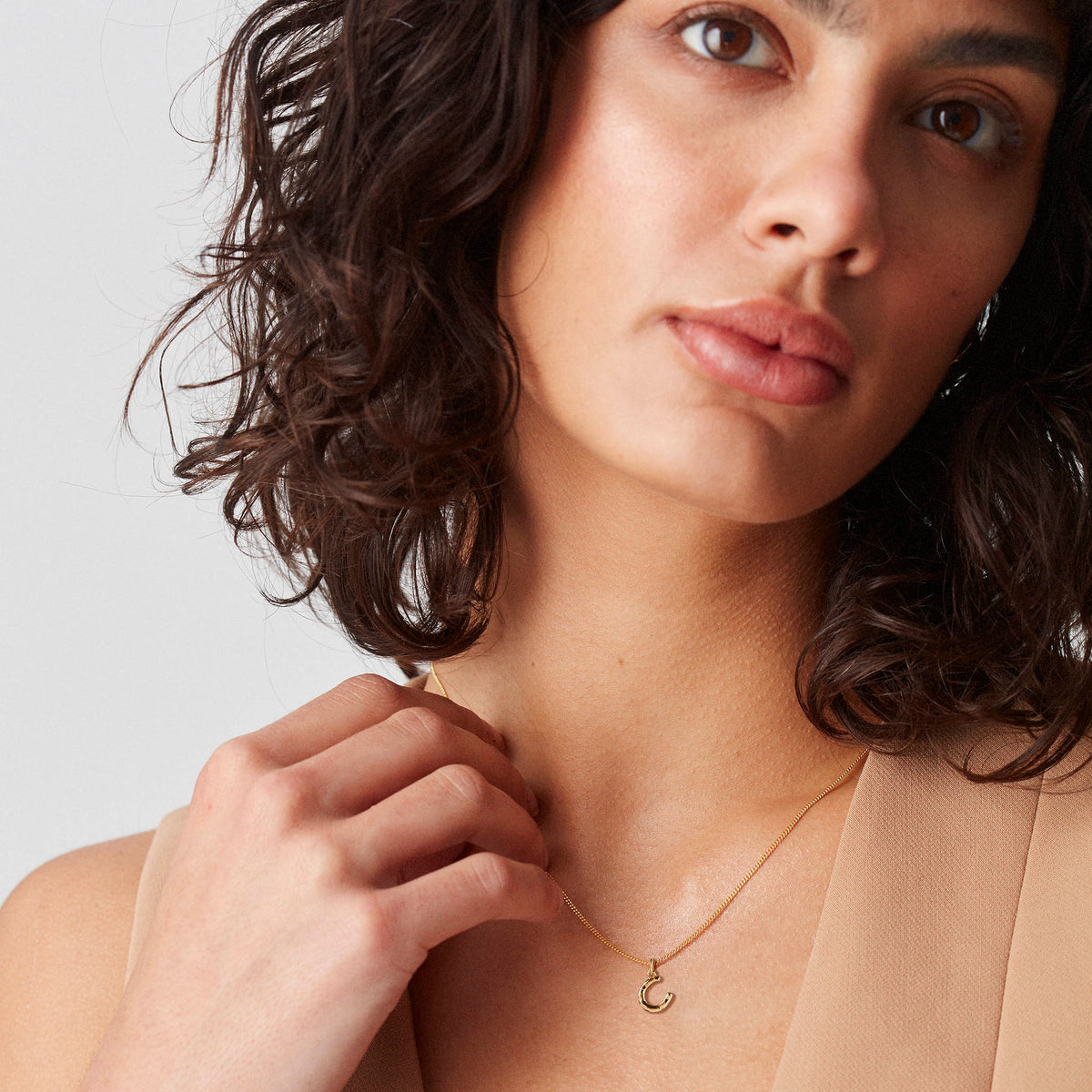 Horseshoe Necklace Silver
