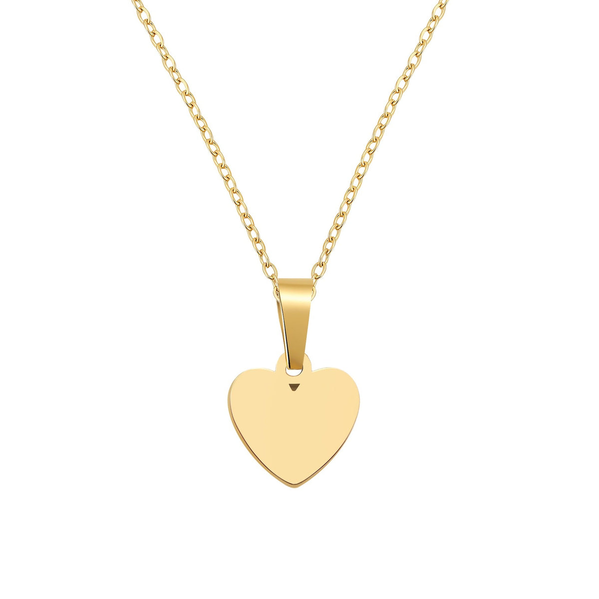 Minimalist Heart Pendant Necklace Waterproof