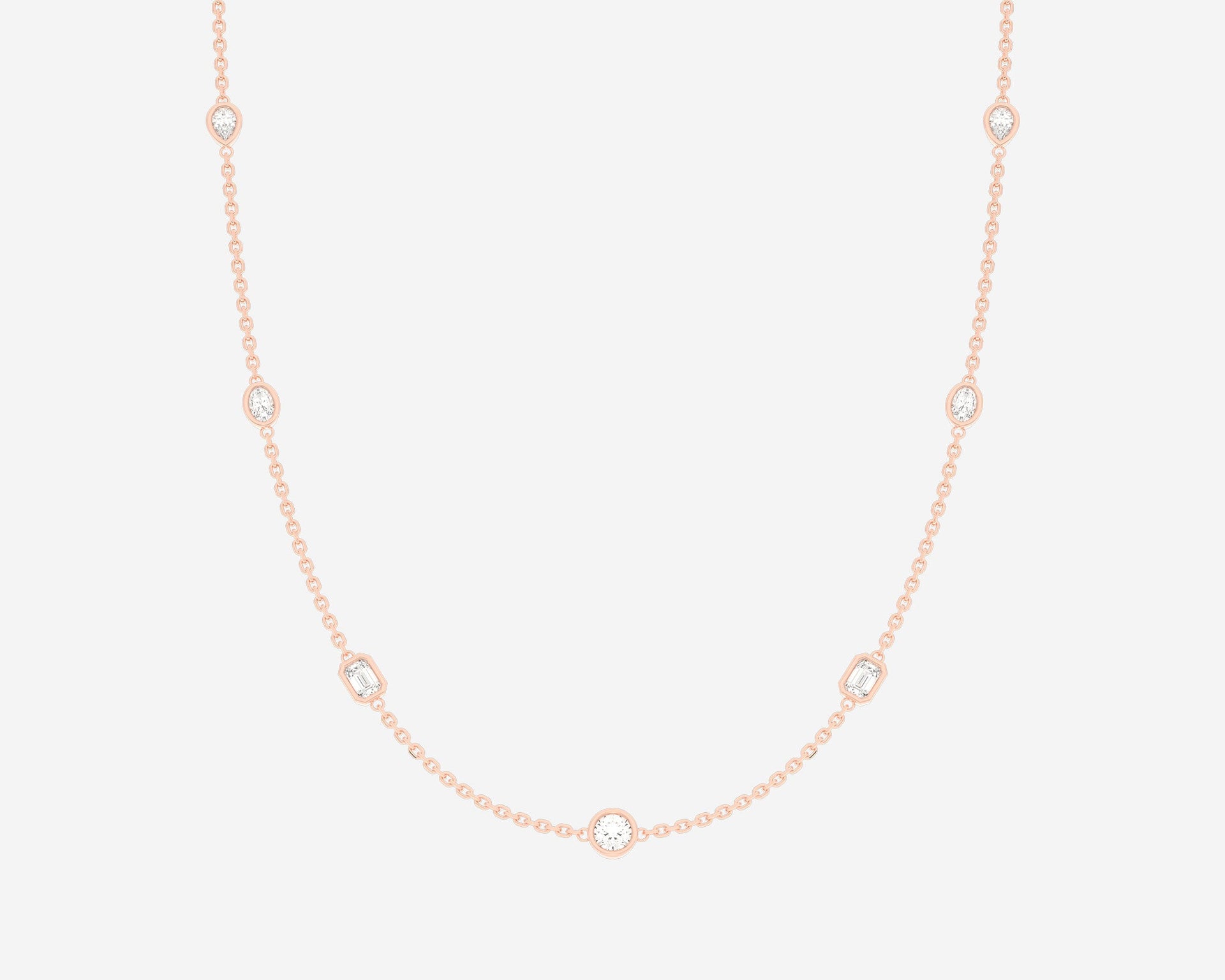 The Mixed Stone Station Necklace