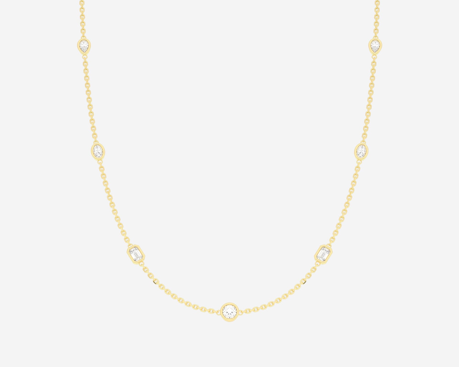 The Mixed Stone Station Necklace