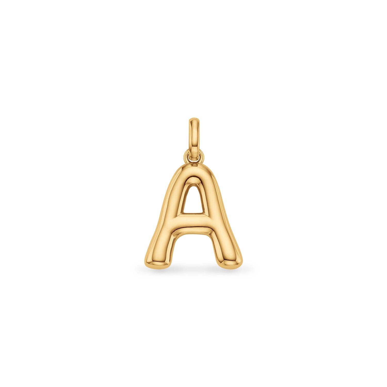 Molten Initial Pendant (Gold)