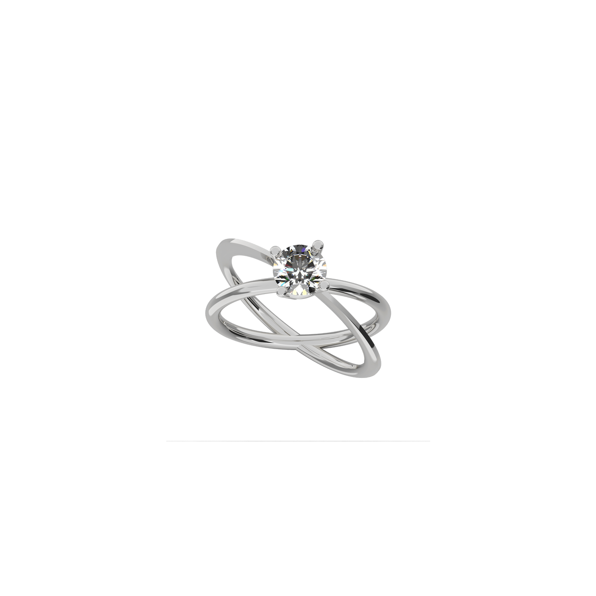 MOON ELLIPSE DIAMOND RING W