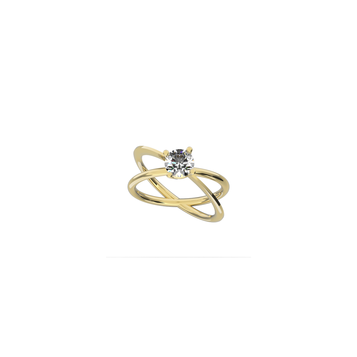 MOON ELLIPSE DIAMOND RING