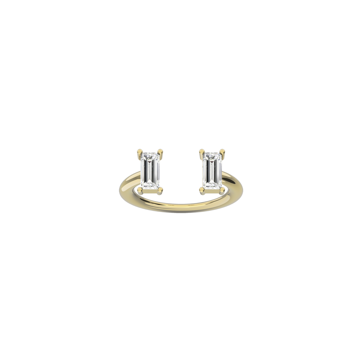 MOON DOUBLE BAGUETTE RING
