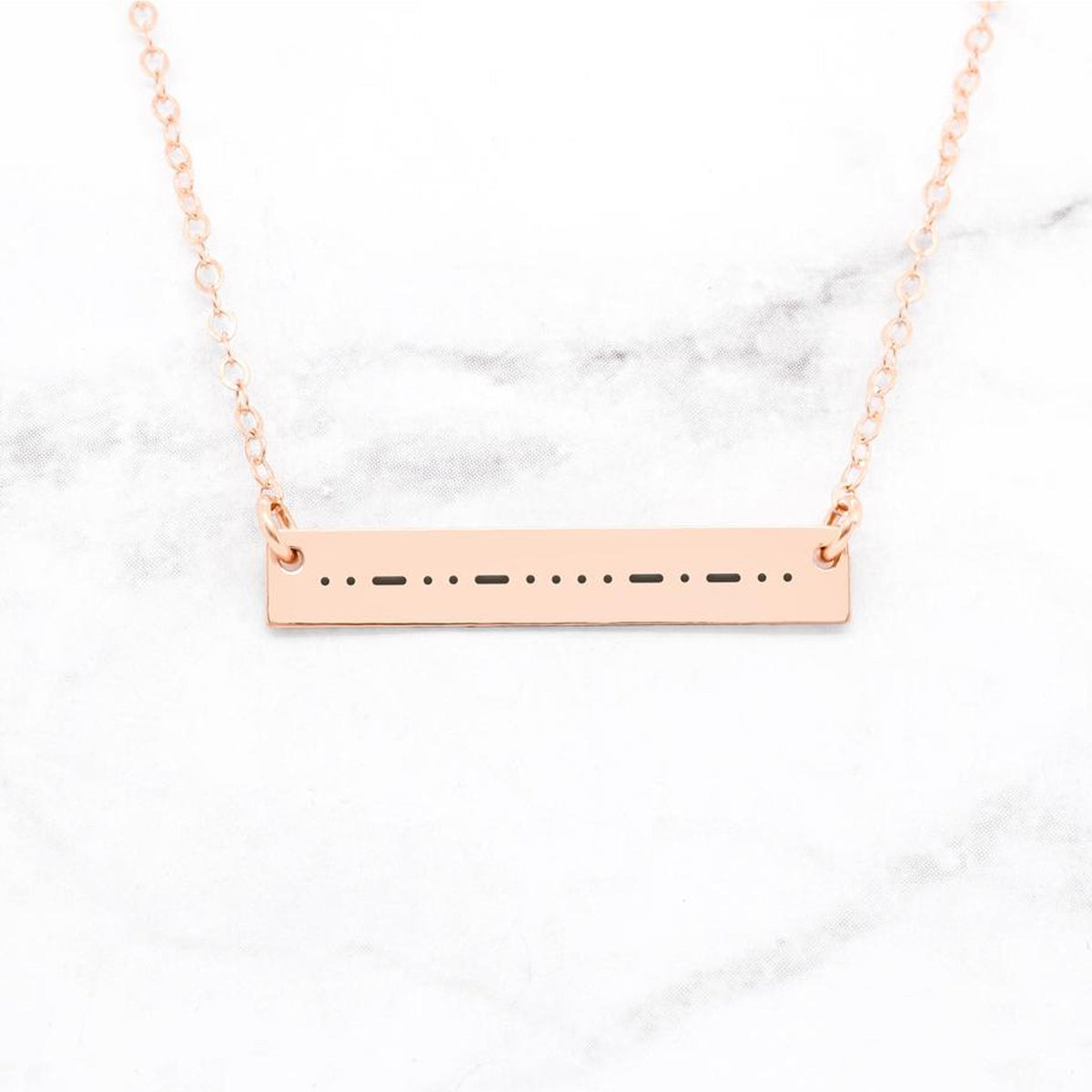 Morse Code Necklace