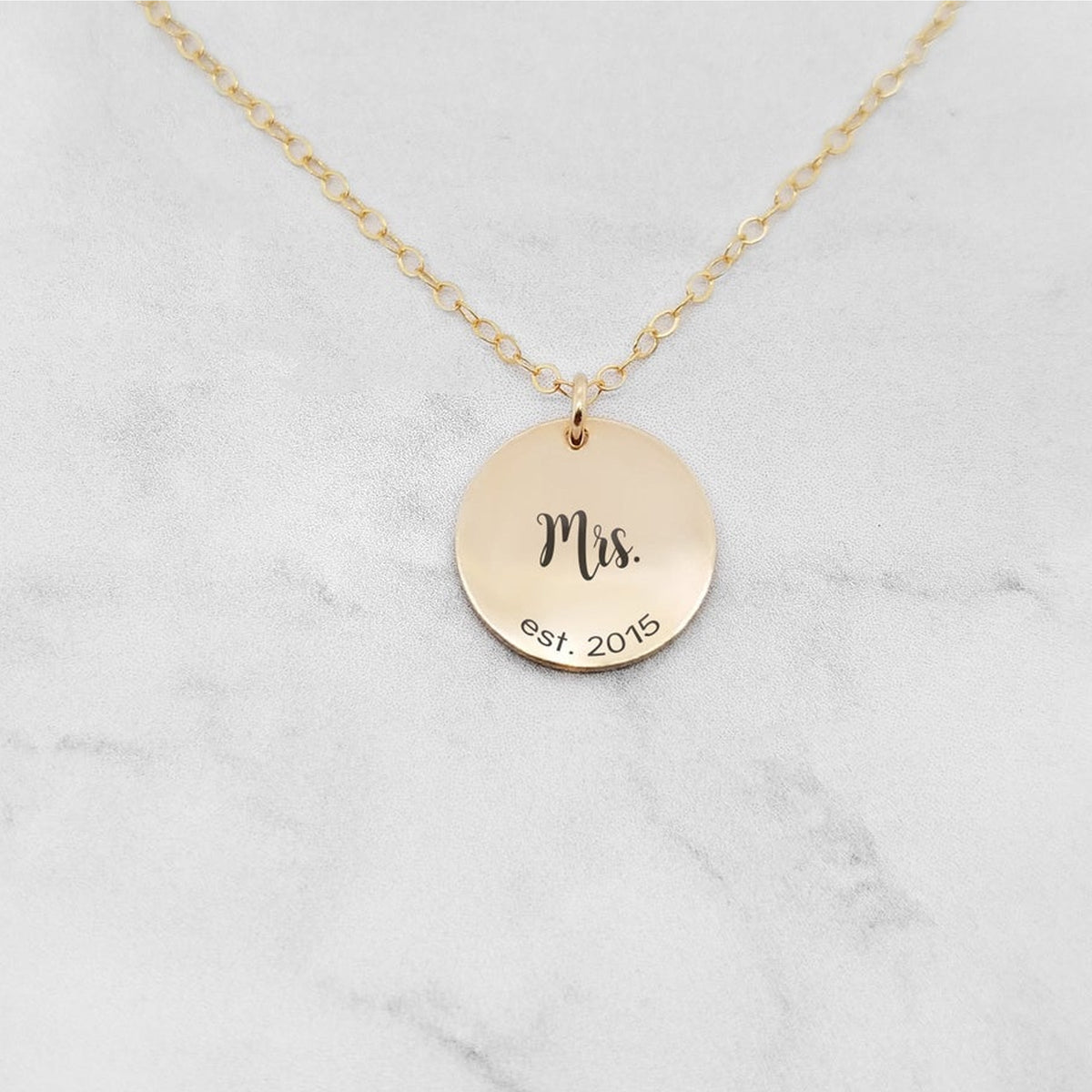 Mrs. Necklace - Anniversary Date Necklace