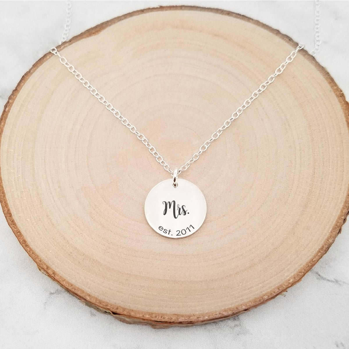Mrs. Necklace - Anniversary Date Necklace