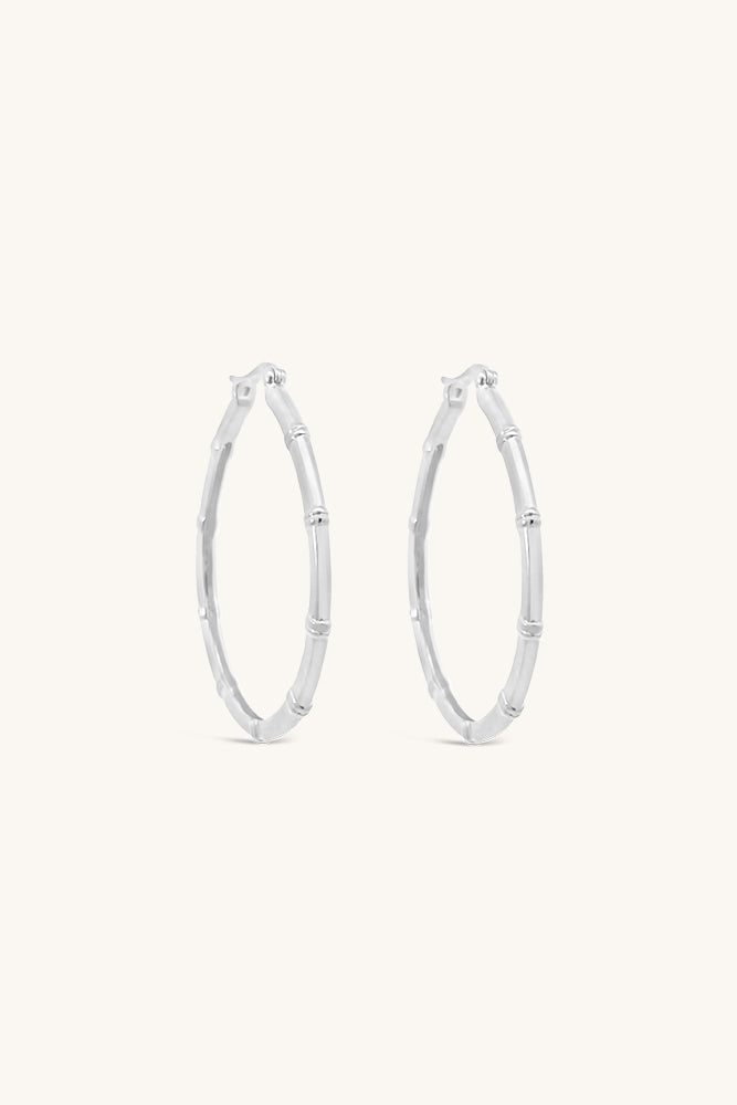 Muse Hoop Earrings - Silver