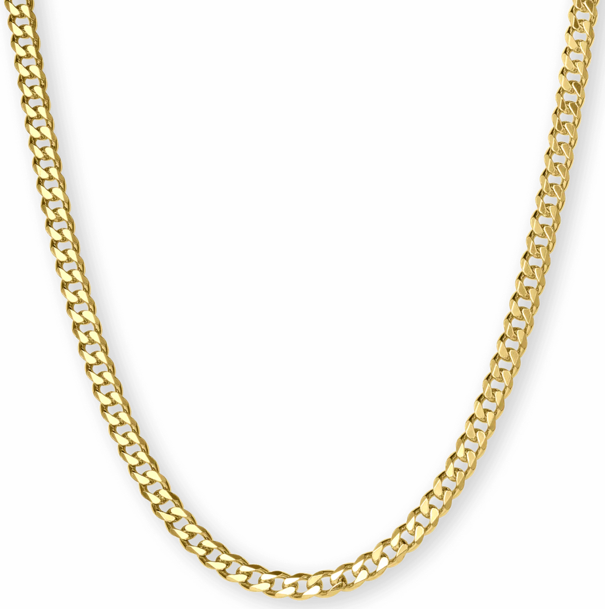 18K Gold Chain Link Necklace
