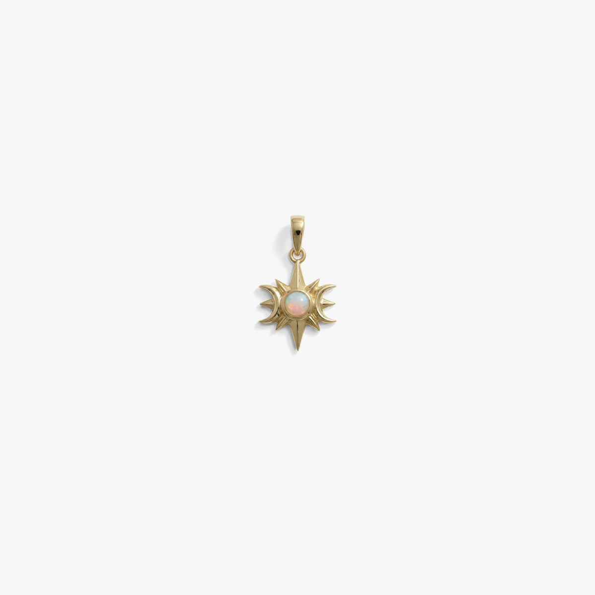 Opal Triple Moon Charm