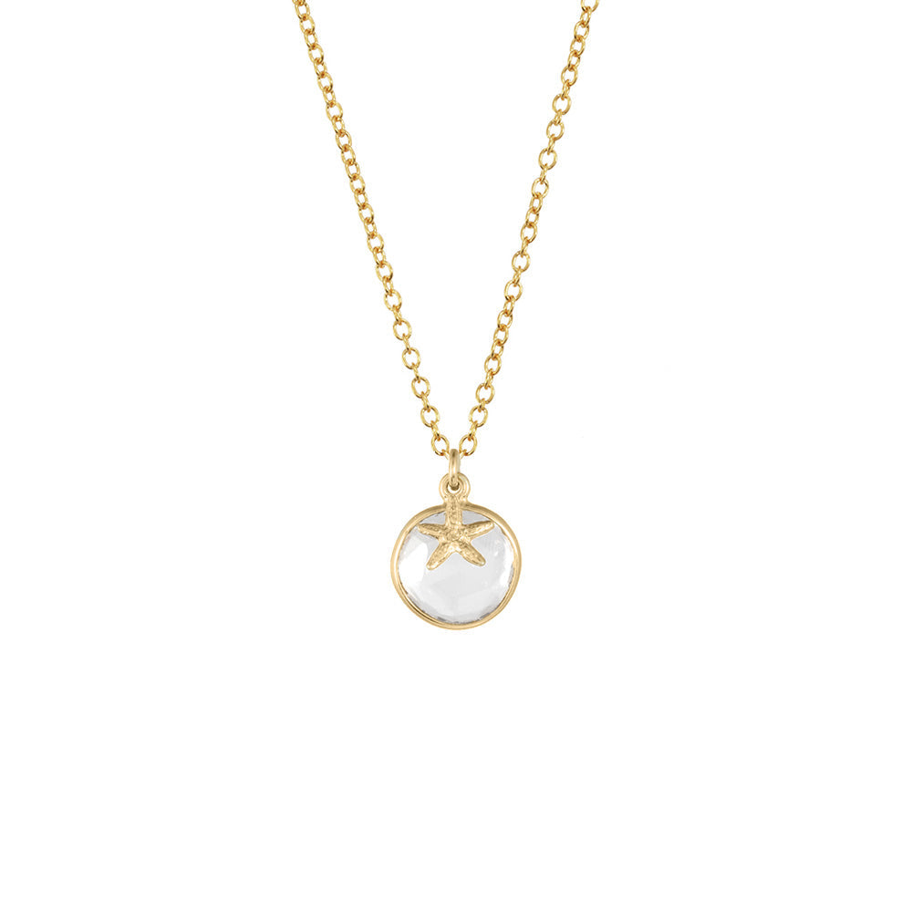 Mini Starfish with Bezel Necklace