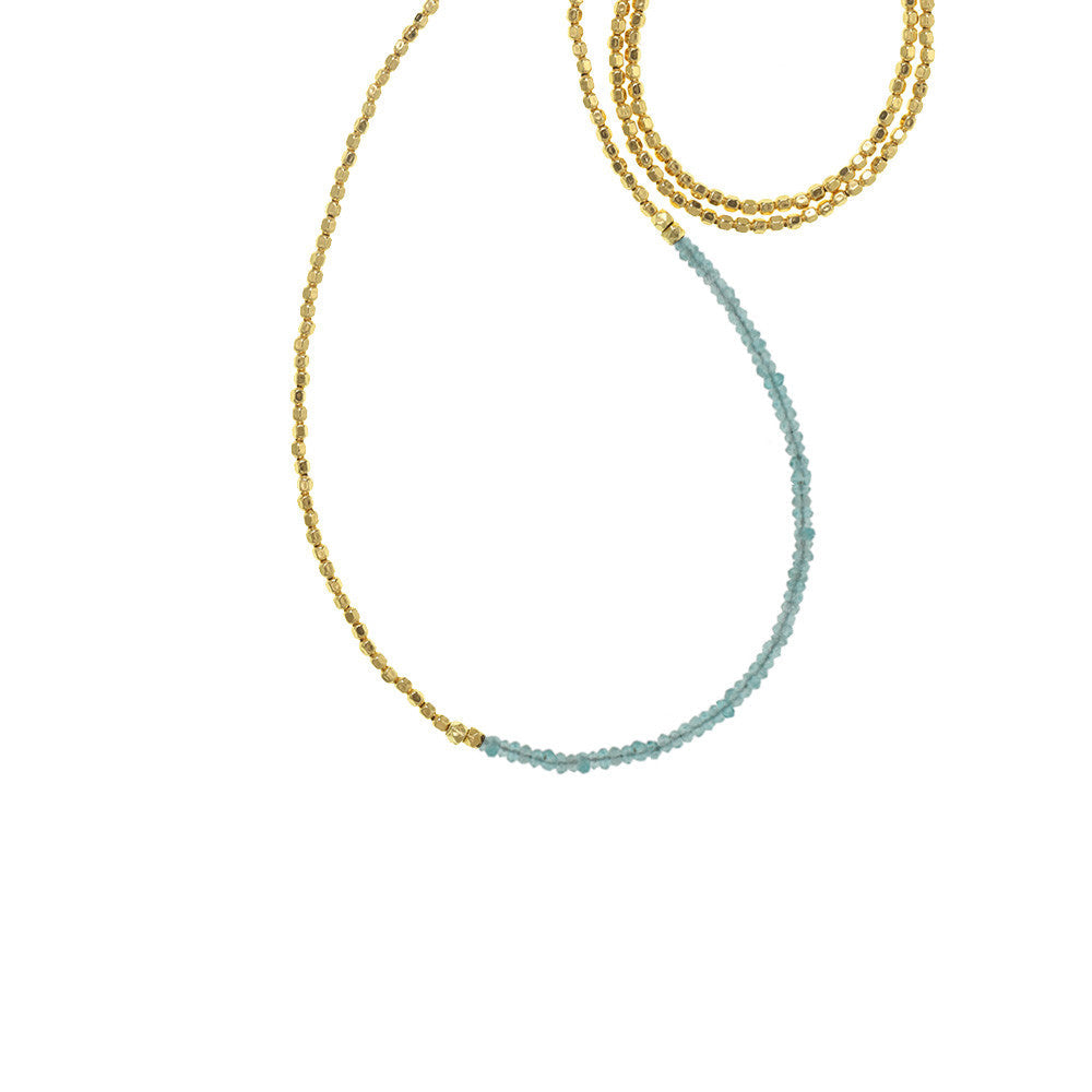 Long Gemstone Fade Necklace