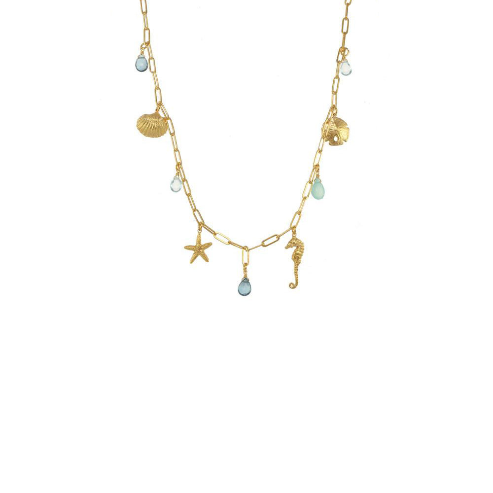 Short Sealife Charm Necklace