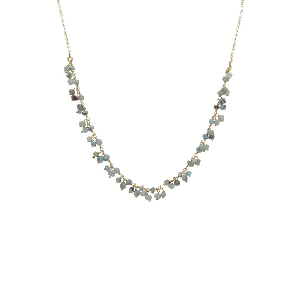 Gemstone Dangle on Chain Necklace