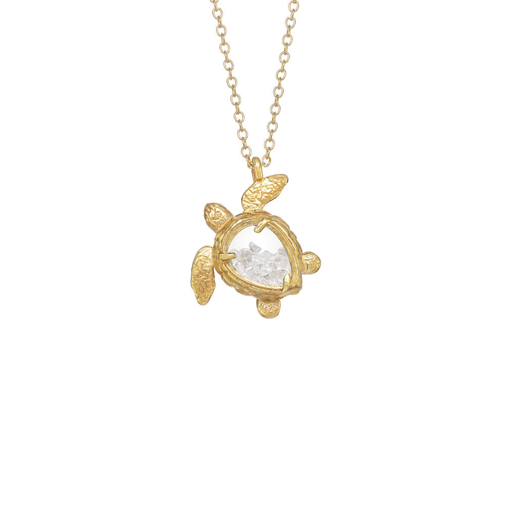 Sea Turtle Shaker Necklace
