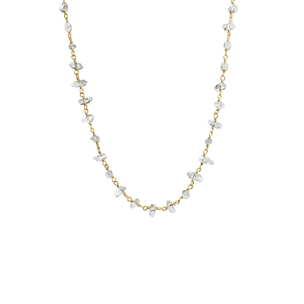 Long Herkimer Diamond Necklace