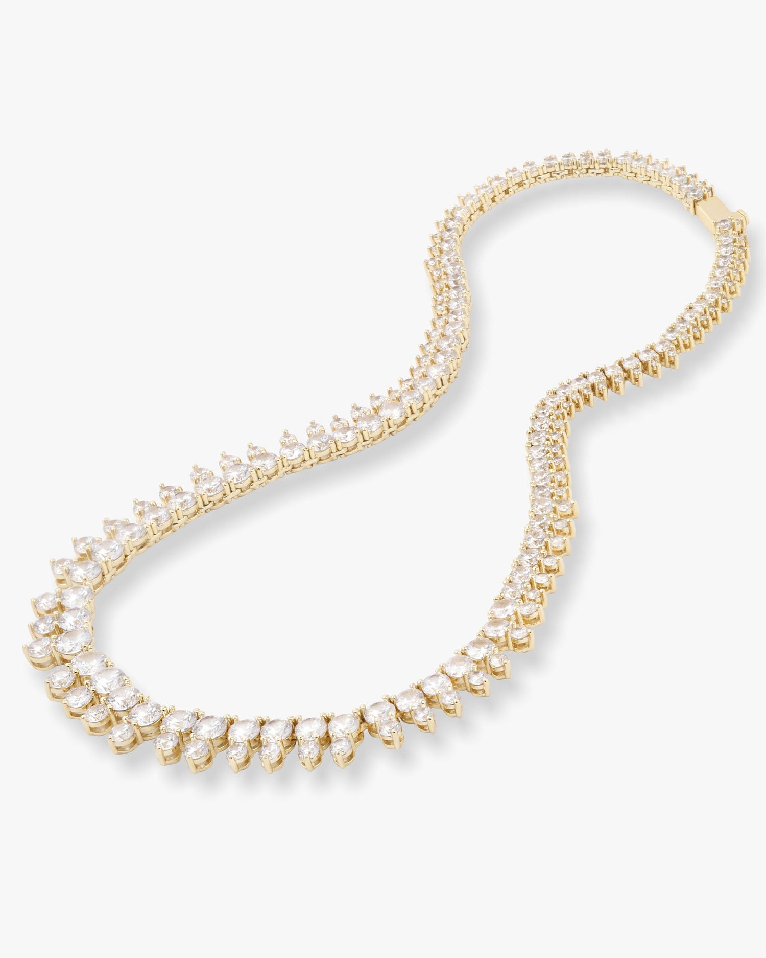 she-is-an-icon-riviera-tennis-necklace-16-inch-in-gold-and-white-diamondettes