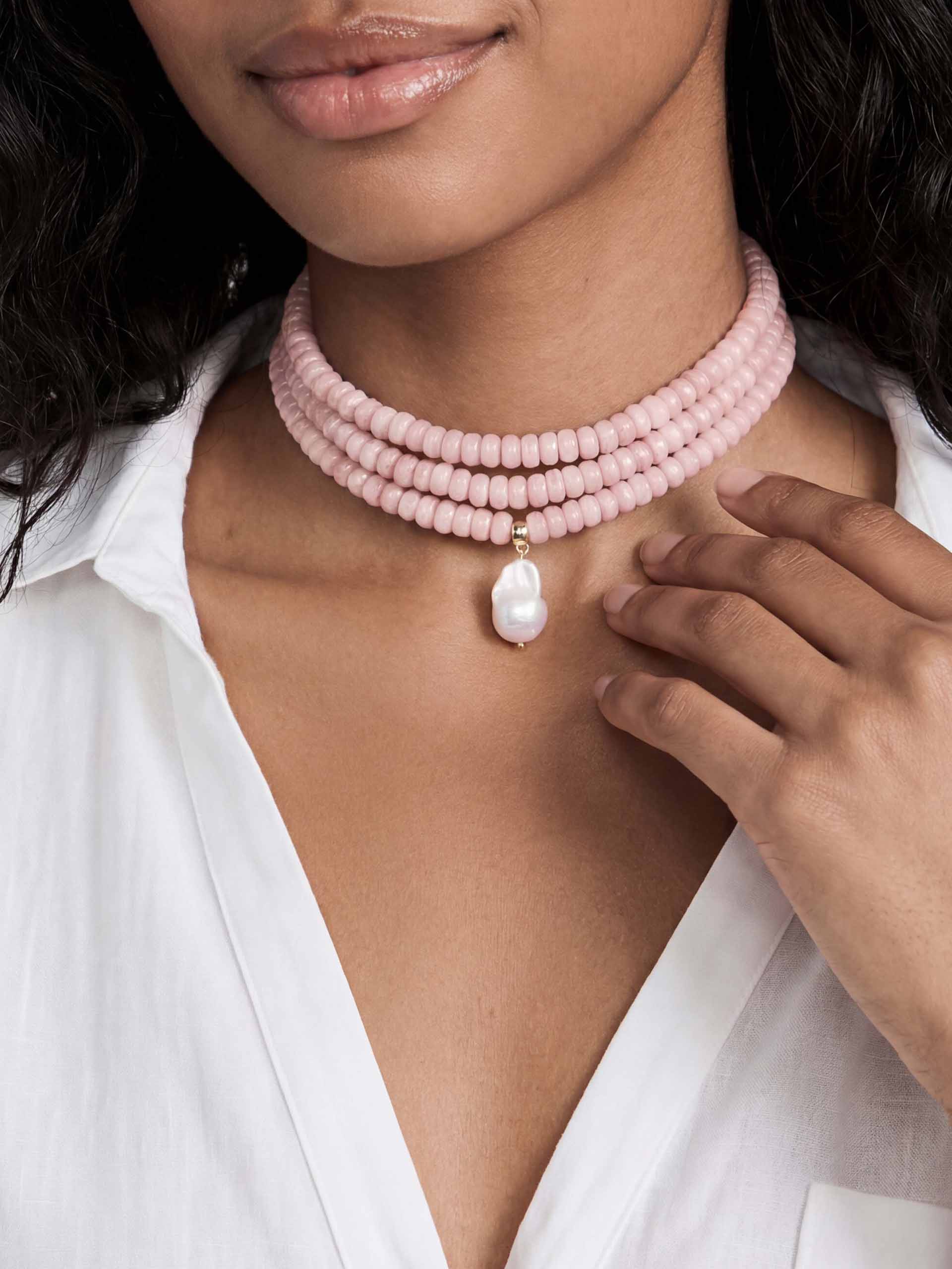 Marina Layers Rose Necklace