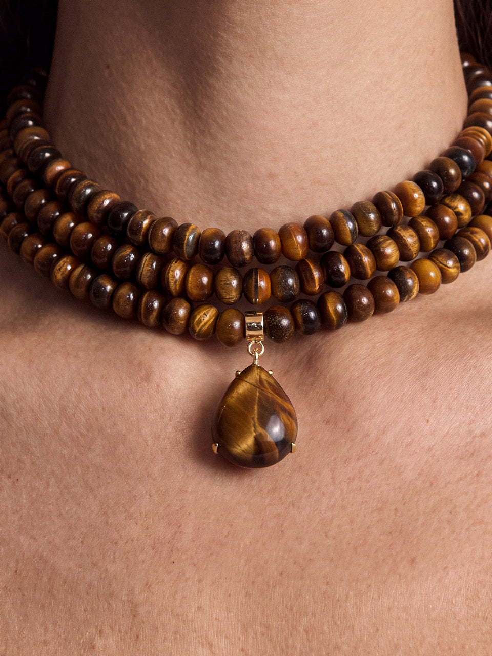 Marina Layers Tiger's Eye Necklace