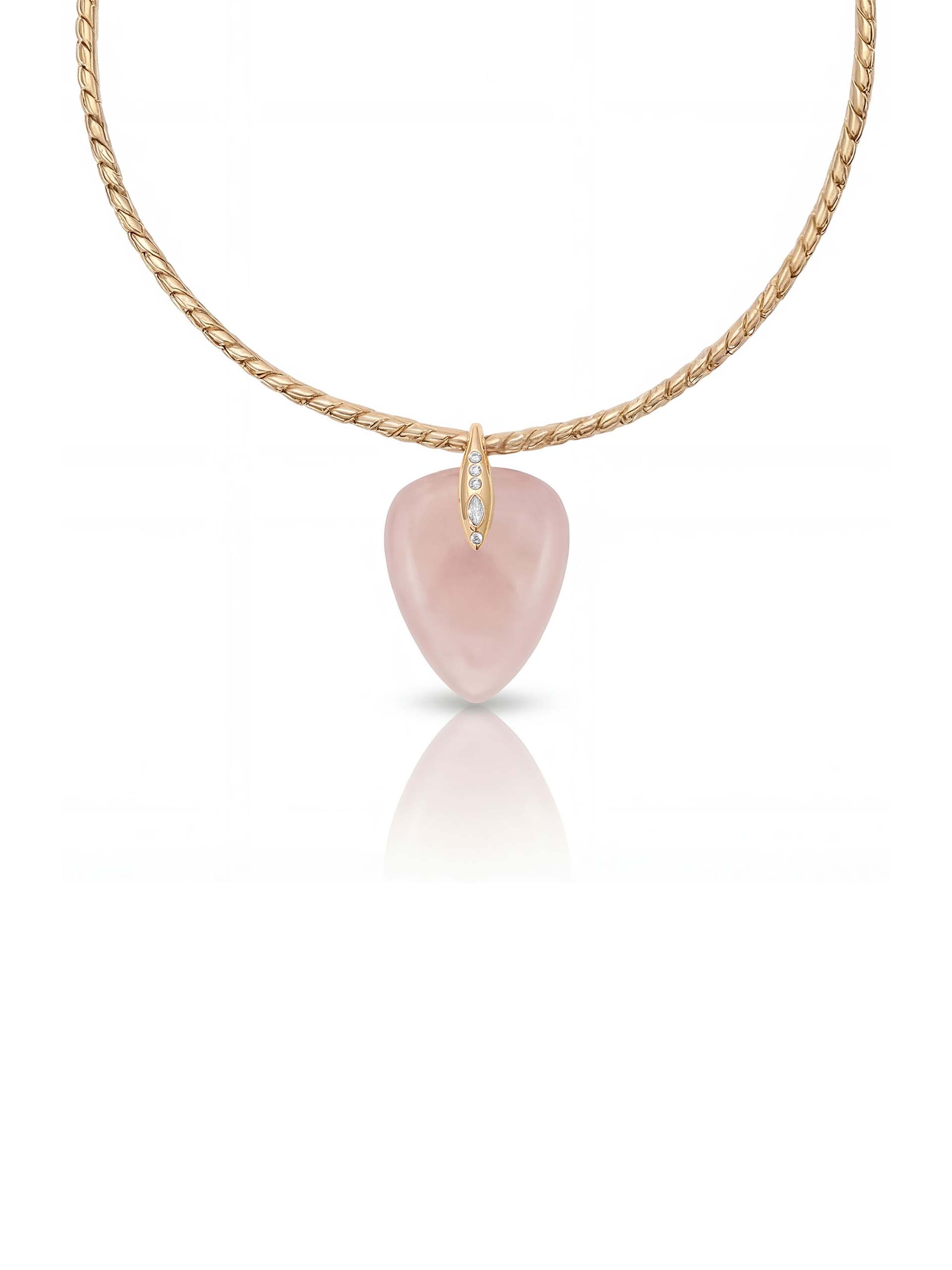 Rose Solstice Pendant Choker