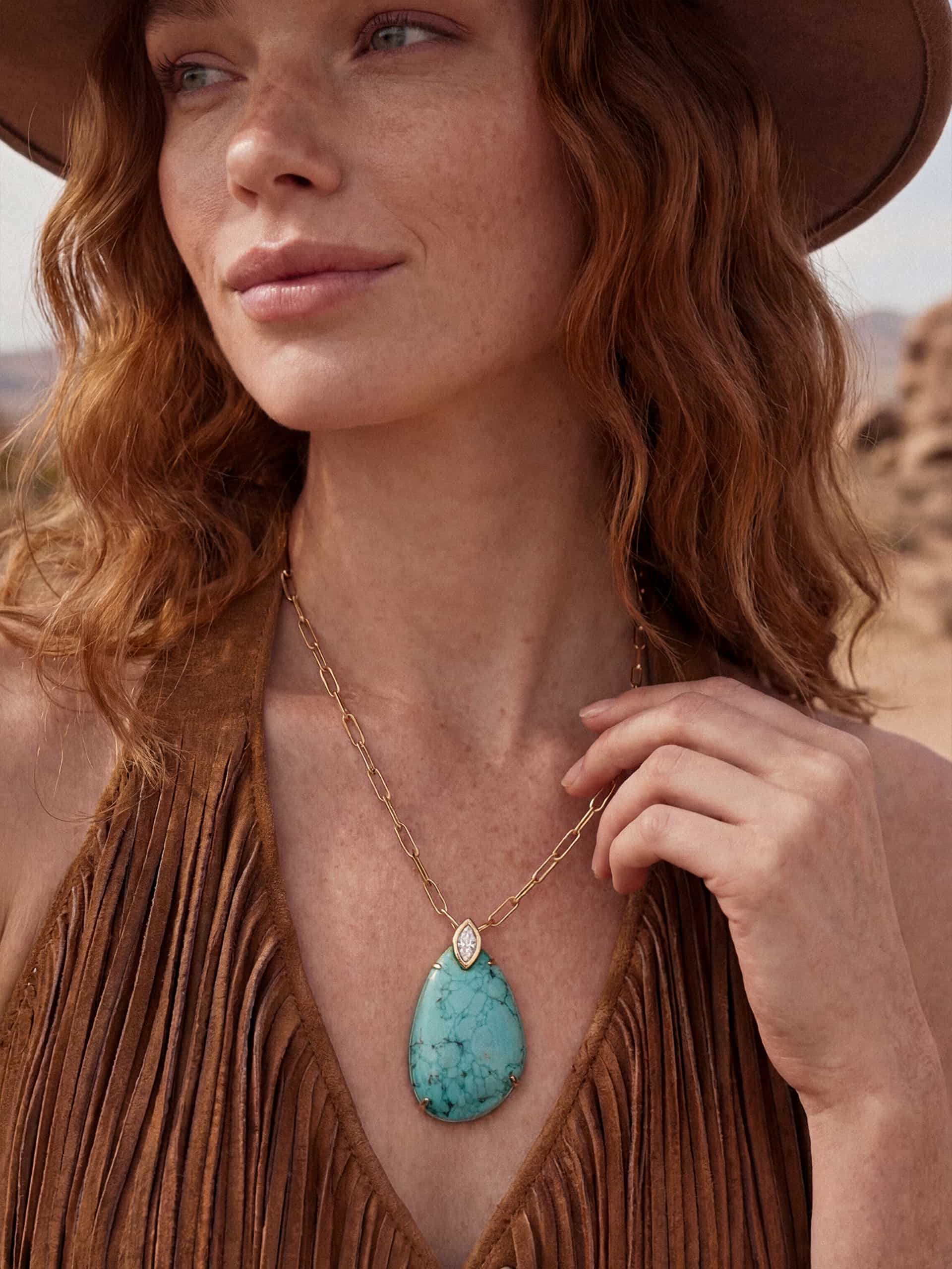 Majestic Stone Pendant Necklace