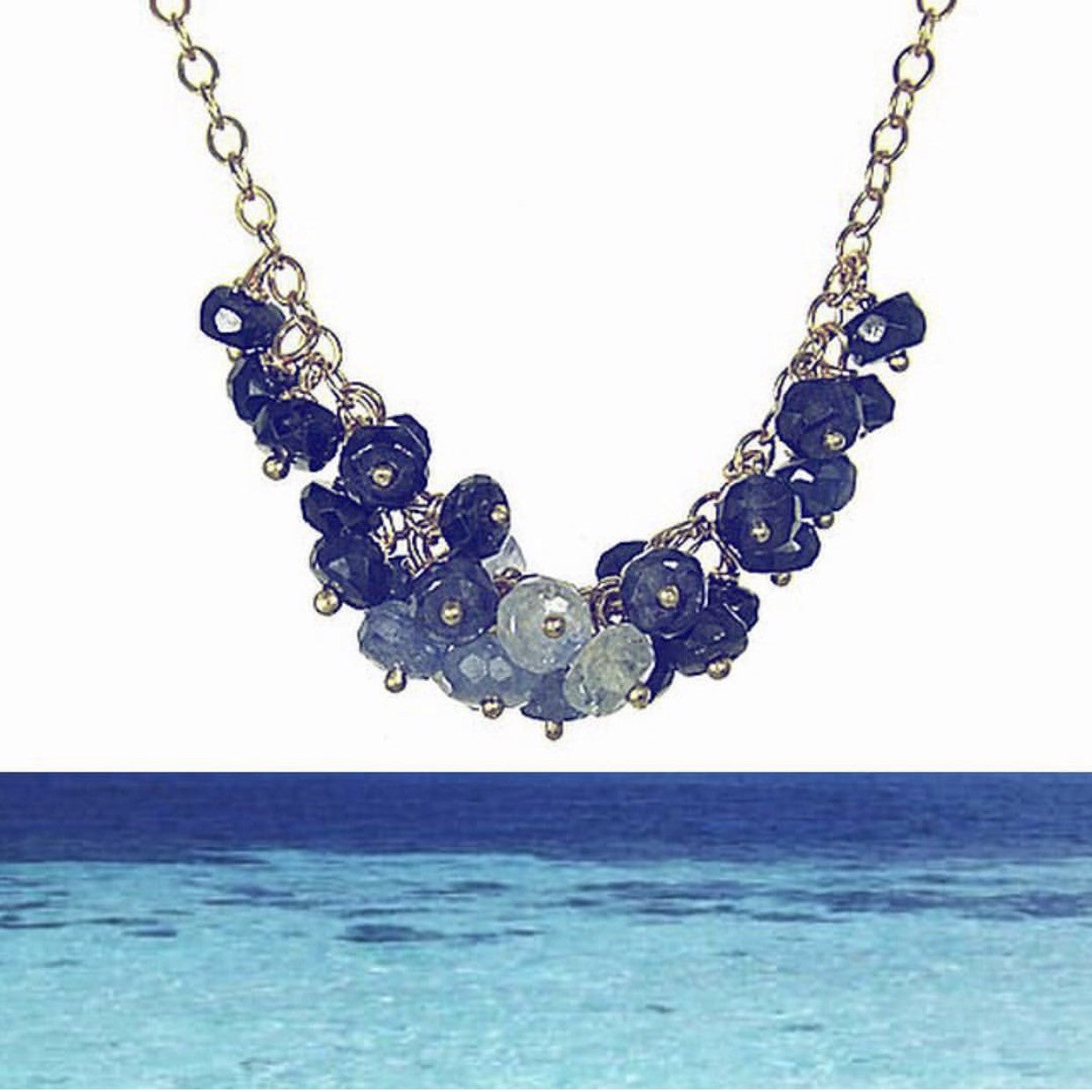 Horizontal Cluster Necklace