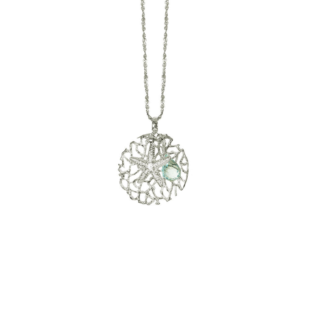 Starfish Coral Charm Necklace
