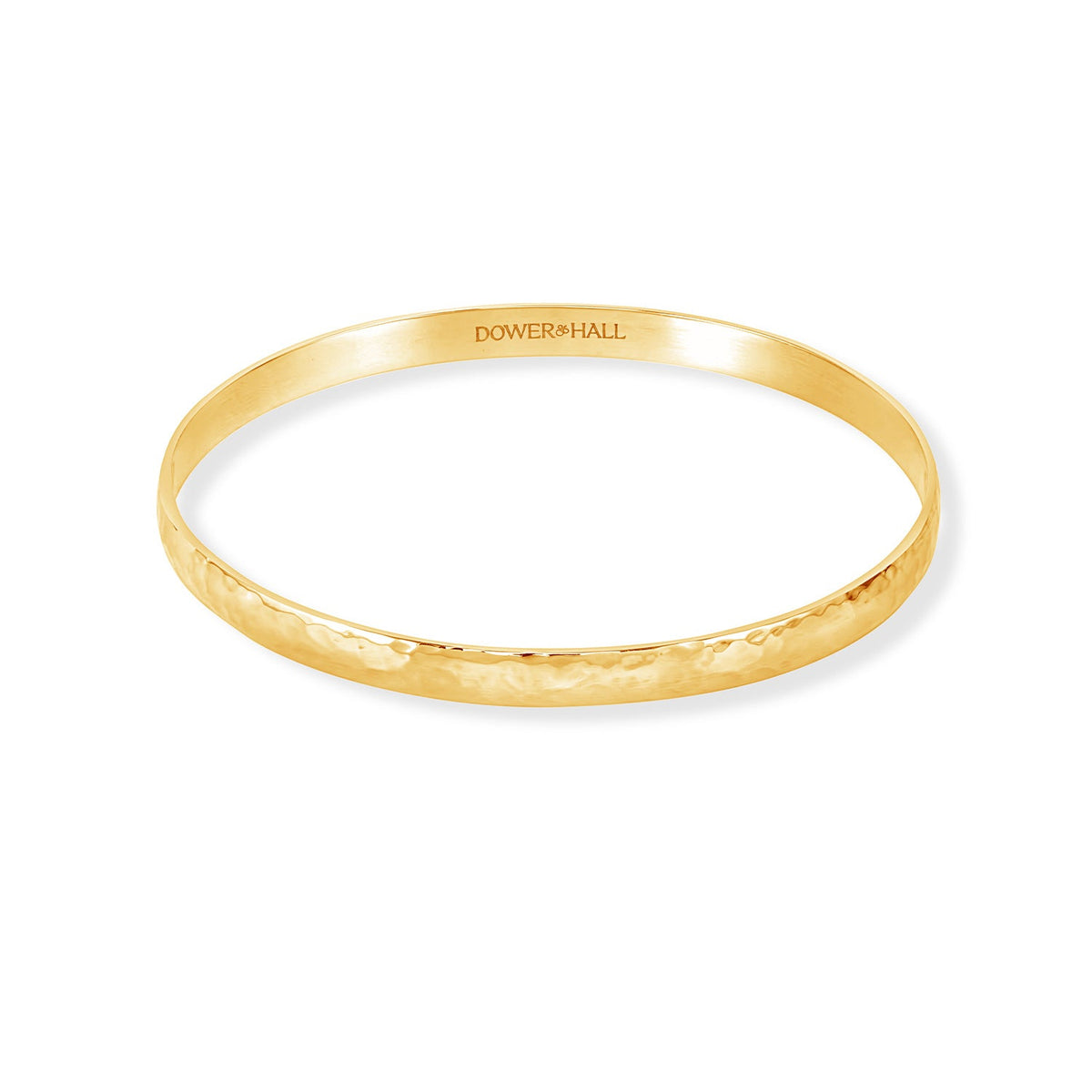 9k Gold 5mm Hammered Nomad Bangle