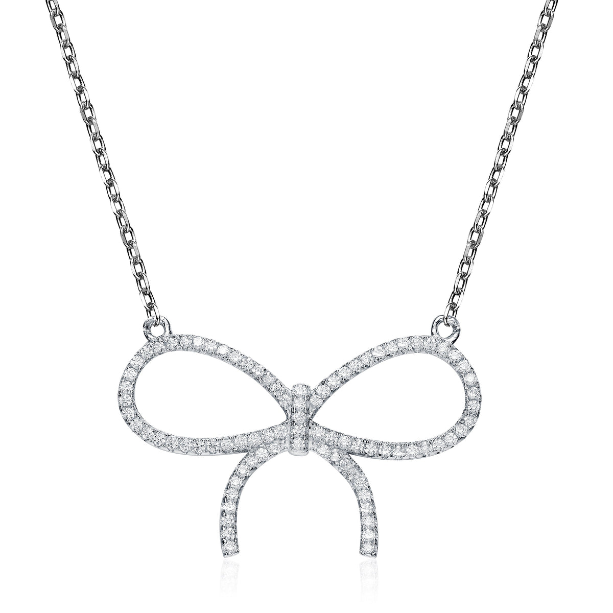 Dominique Ruby Bow Collier Necklace