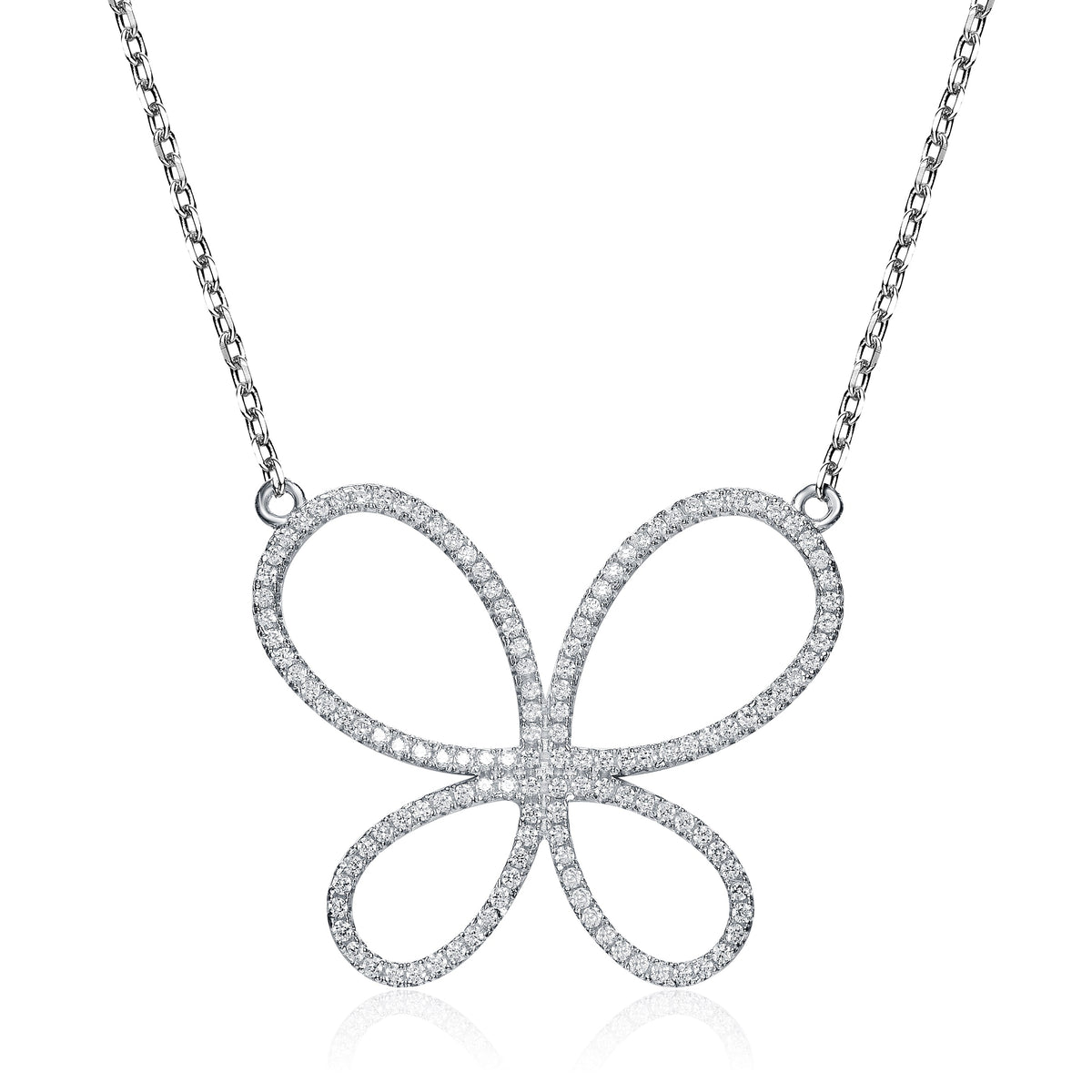 Papillon Halo Necklace