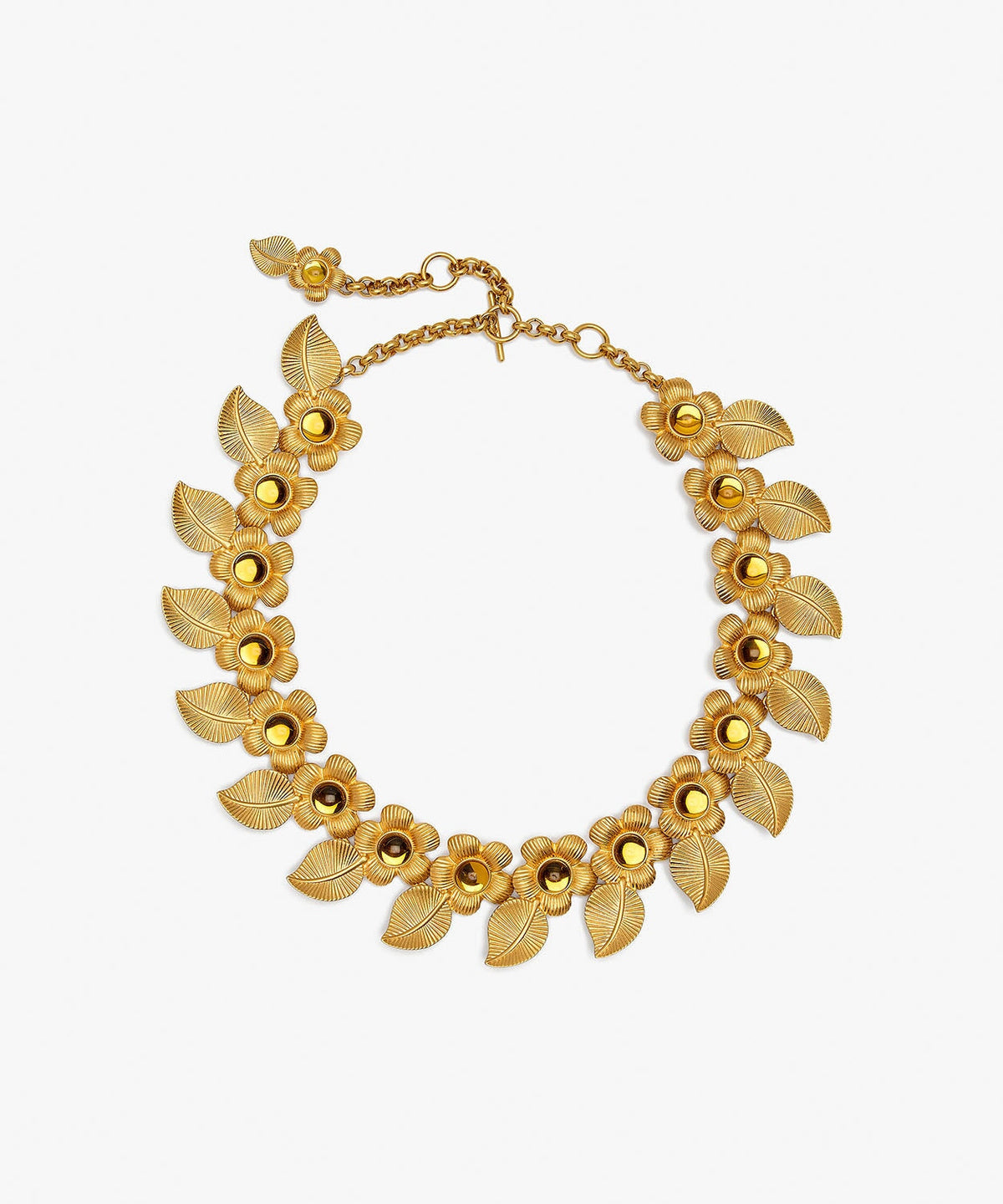 Retro Flower Necklace - Topaz