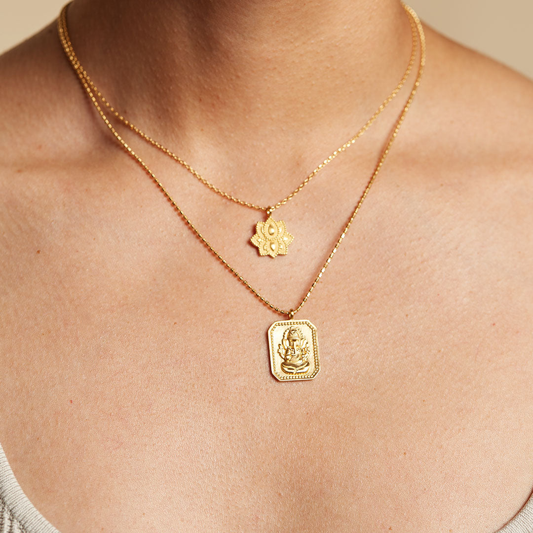 Ganesha Hindu God, Bestower of Good Fortune Necklace