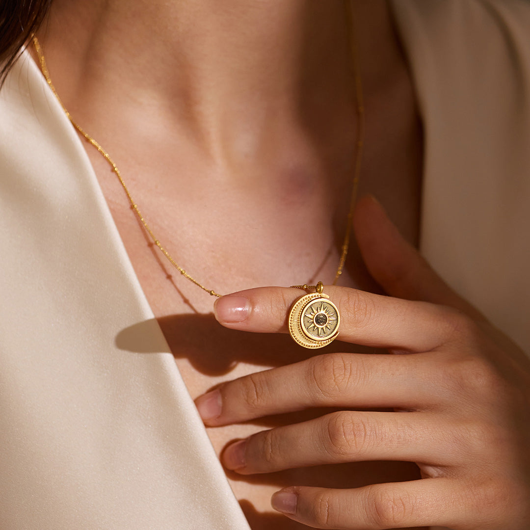 United in Light Spinning Pendant Necklace